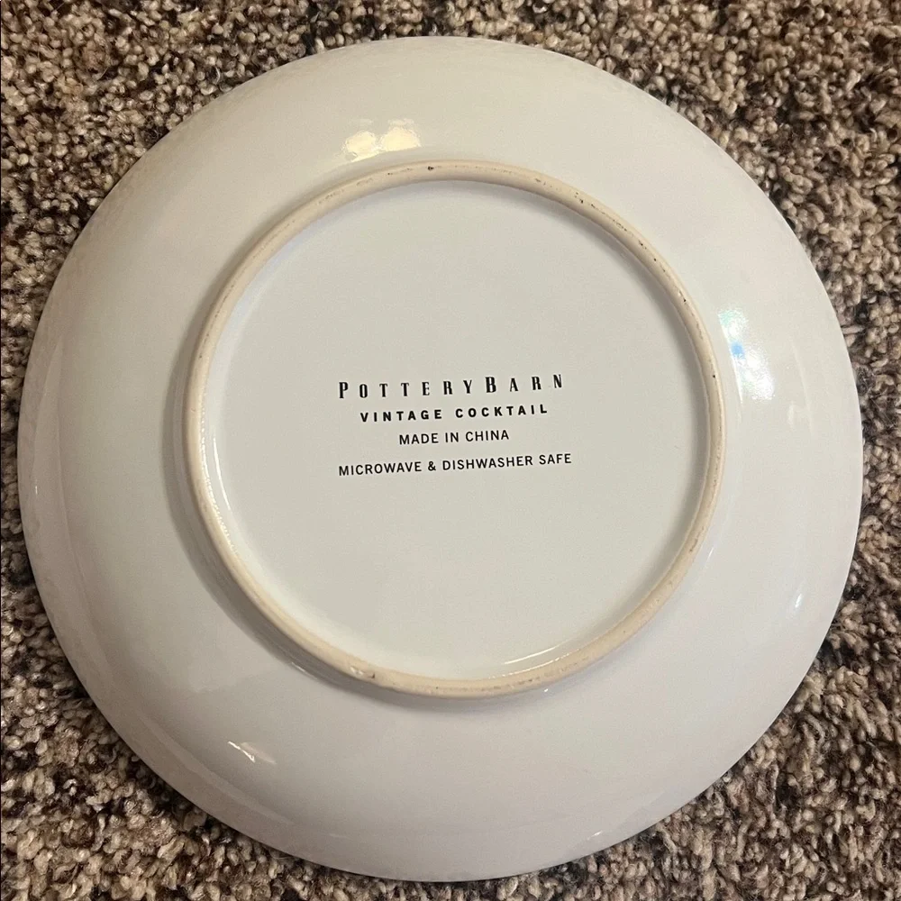Pottery Barn Vintage Cocktail Plates